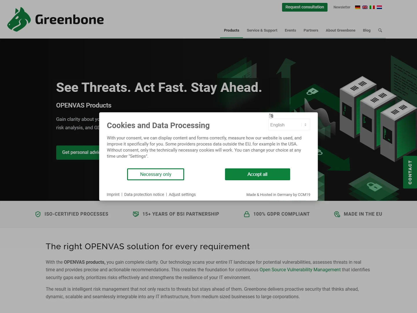 Preuve tarifaire Greenbone Enterprise